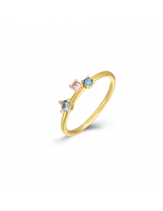 Anillo Triple Circonita