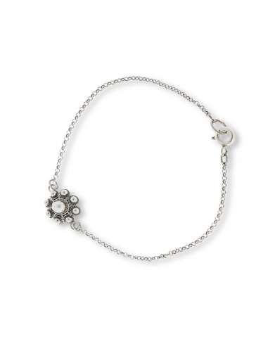 Pulsera Botón Charro Perla