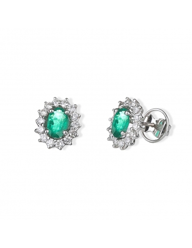 Pendientes Esmeralda Roseta