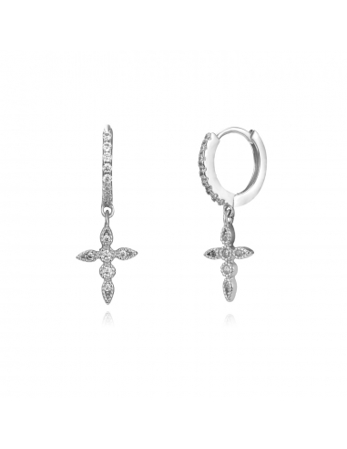 Pendientes Cruz Circonita